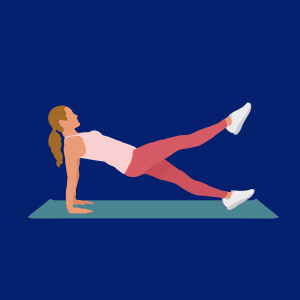 Reverse Plank Leg Lift